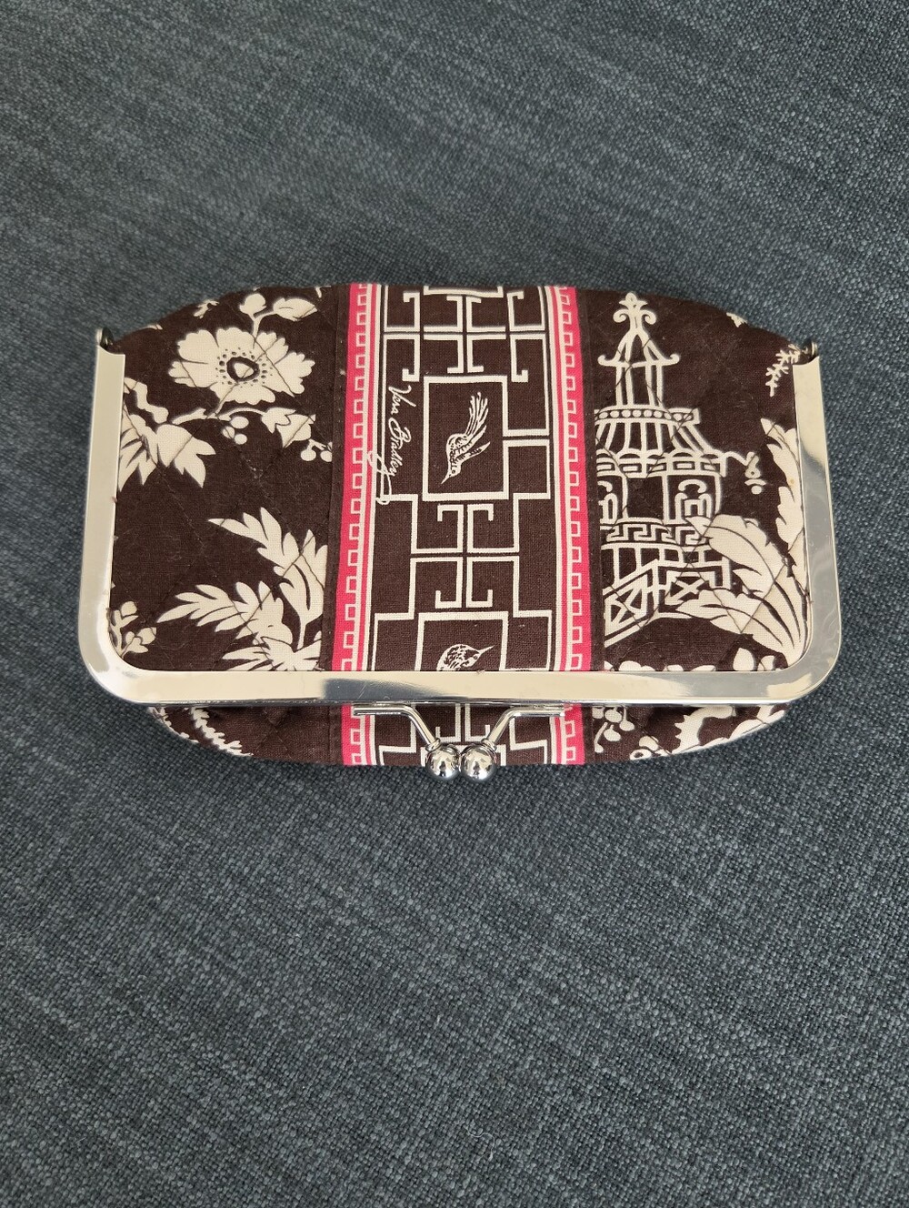 Vera Bradley Vintage Kiss and Make Up Clutch Imperial Toile